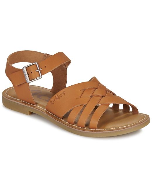 Kickers Brown Sandals Kick Ladora