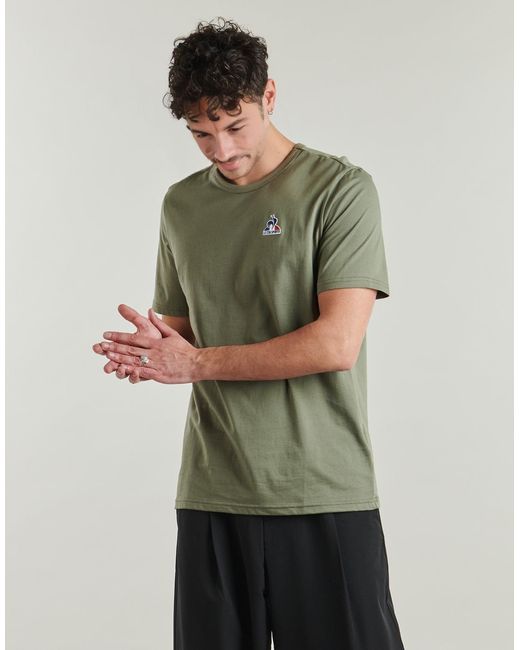 Le Coq Sportif Green T Shirt Ess Tee Ss N°1 M for men
