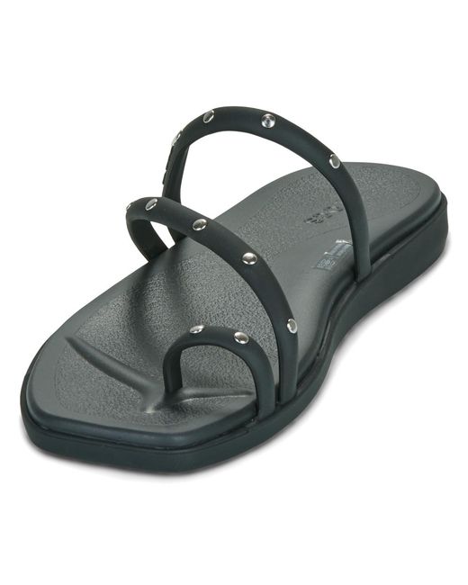 CROCSTM Black Flip Flops / Sandals (shoes) Miami Studded Toe Loop Sandal