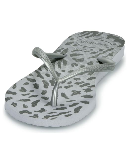 Havaianas Gray Flip Flops / Sandals (shoes) Slim Animals