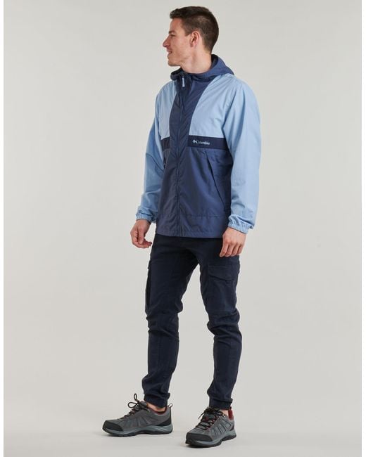 Columbia Blue Jacket Spire Valley Hooded Windbreaker for men