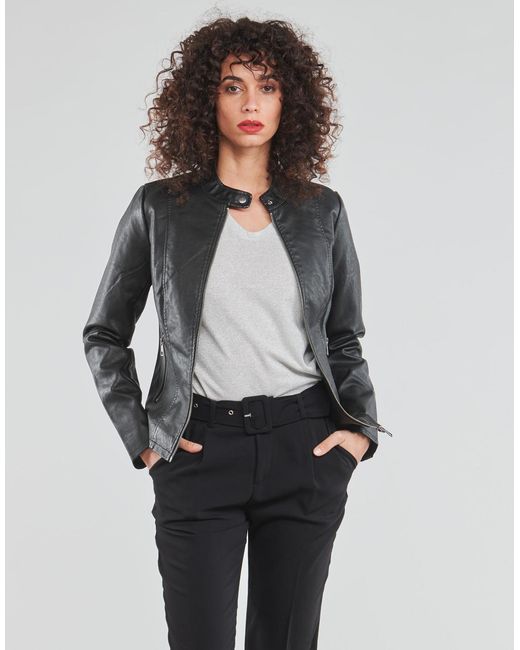 ONLY Black Onlmelisa Leather Jacket