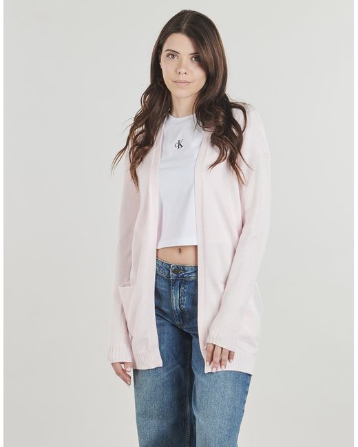 Vila Pink Cardigans Viril Open L/s Knit