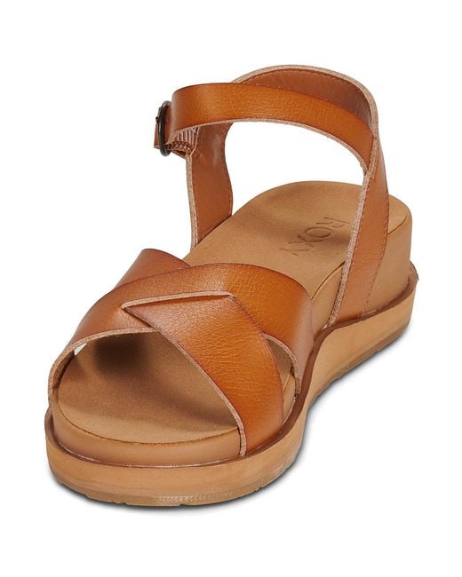 Roxy Brown Wedge Sandals Kamila