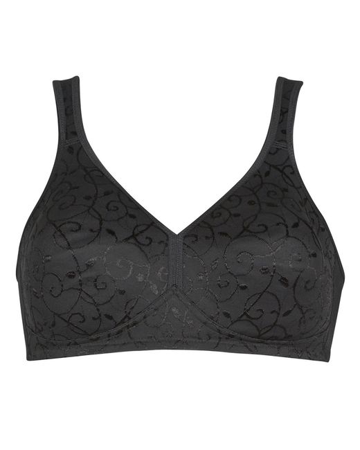 Triumph Black Elegant Cotton Triangle Bras And Bralettes