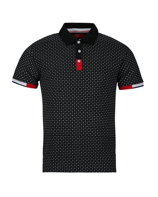 BOTD Black Polo Shirt Achird for men