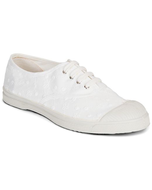 Bensimon White Shoes (trainers) Lacet Broderie Femme