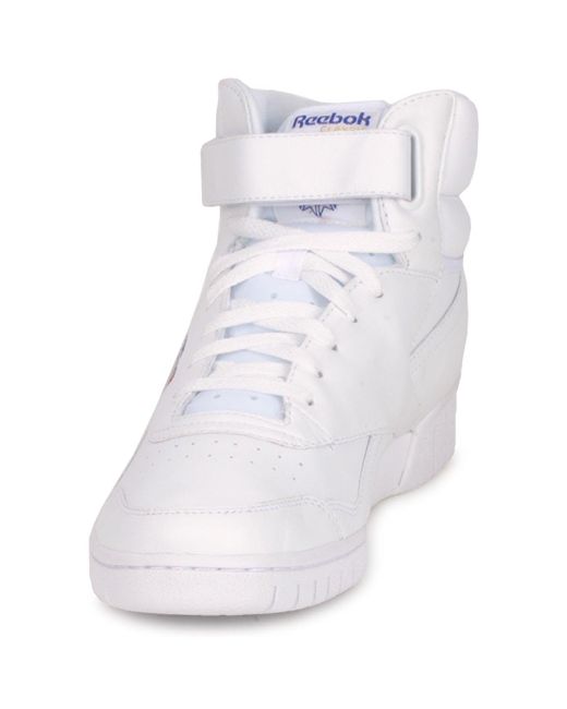 Mens white reebok high deals tops