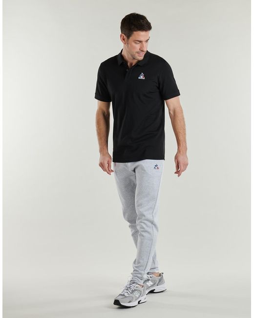 Le Coq Sportif Black Polo Shirt Ess Polo Ss N°1 M for men