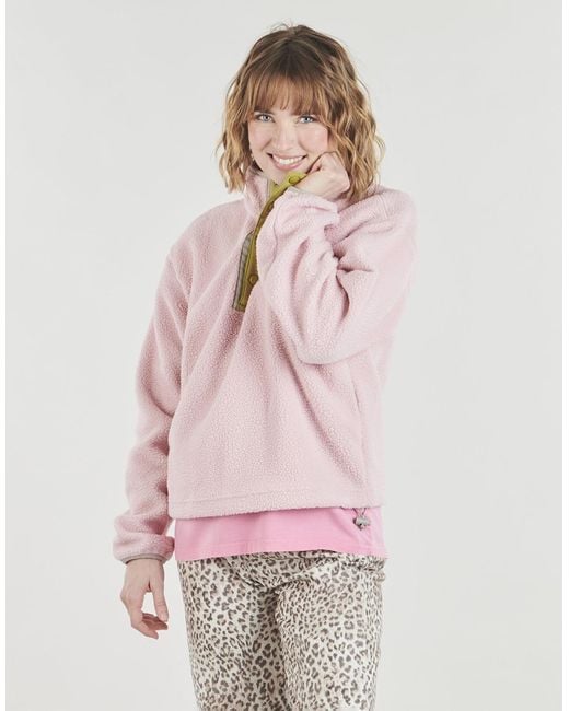 Columbia Pink Fleece Jacket Helvetia Ii Cropped Half Snap Fleece