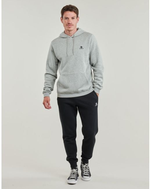 Converse Tracksuit Bottoms Go to Embroidered Star Chevron Brushed Back in Black for Men Lyst UK