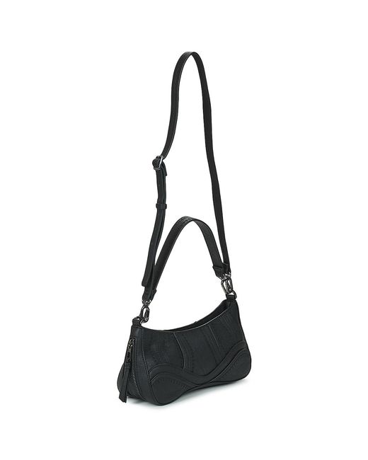 Desigual Black Shoulder Bag Embro Patch Alsacia