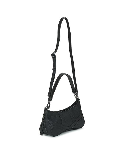 Desigual Black Shoulder Bag Embro Patch Alsacia