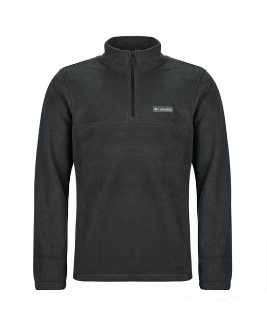 Columbia Black Fleece Jacket Steens Mountain Half Zip for men