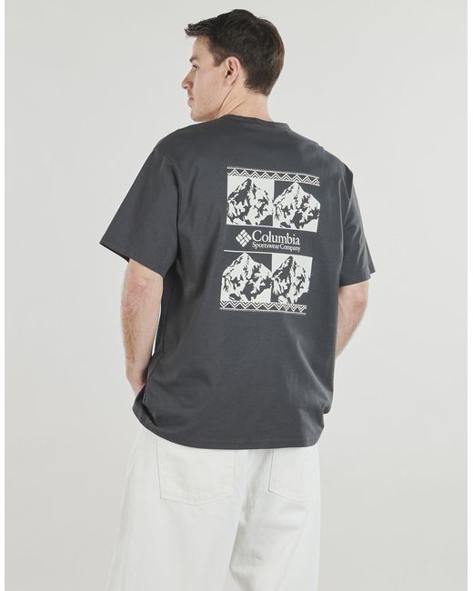 Columbia Black T Shirt Csc Heavyweight Iconic Tee for men