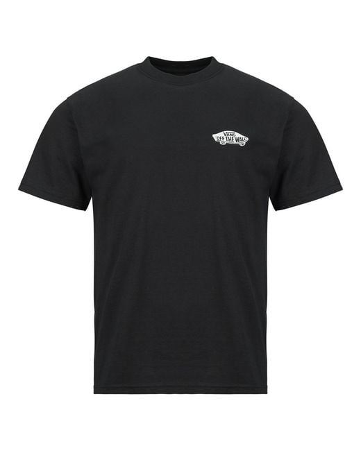 Vans Black T Shirt Double Standard Ss Tee for men