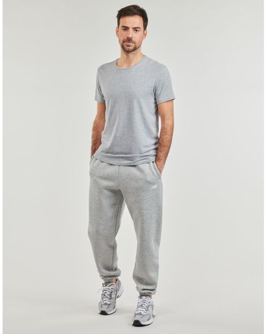 New Balance Gray Tracksuit Bottoms French Terry JOGGER for men