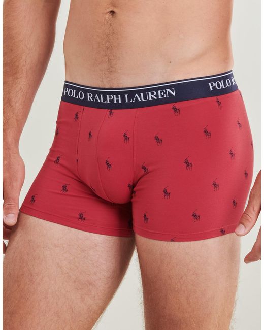 Polo Ralph Lauren Blue Boxer Shorts Clssic Trunk-3 Pack-trunk for men