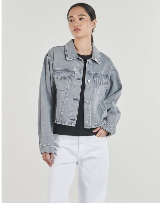 Vero Moda Gray Denim Jacket Vmaya Ls Denim