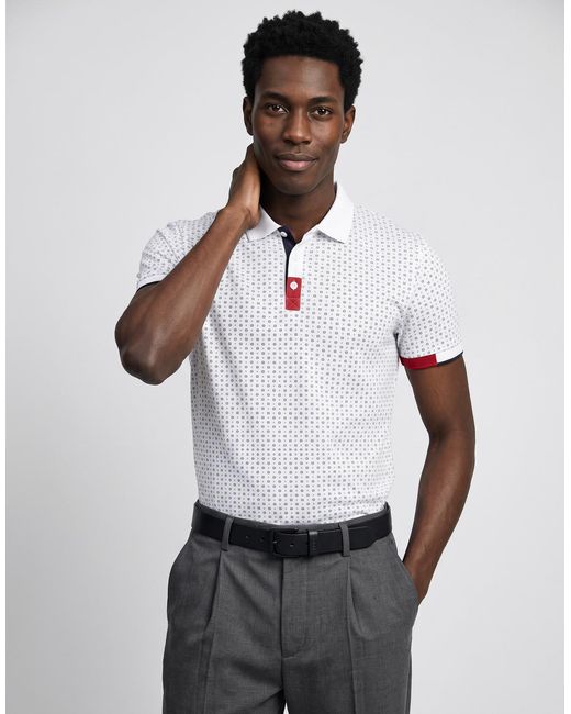 BOTD White Polo Shirt Achird for men