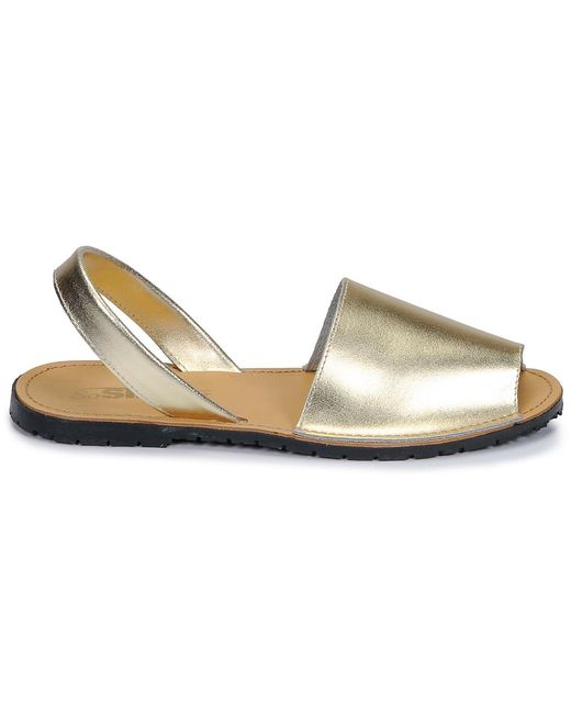 So Size Metallic Loja Women's Sandals In Gold
