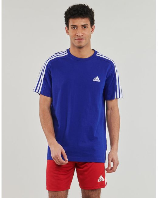 Adidas Blue T Shirt M 3s Sj T for men