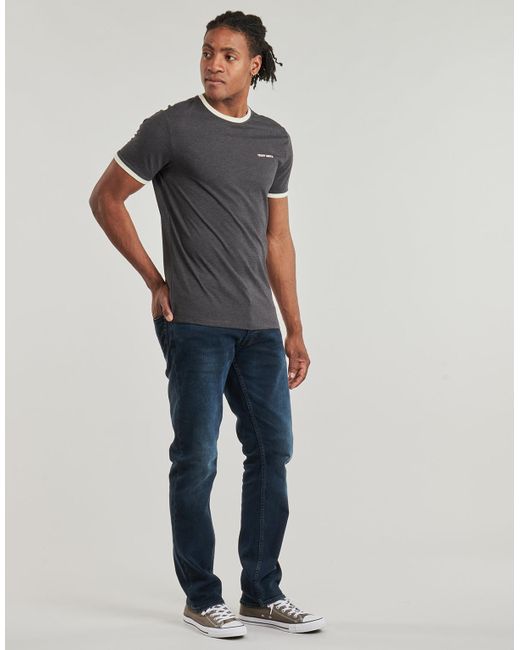 Teddy Smith Gray T Shirt The-tee 2 R Mc for men