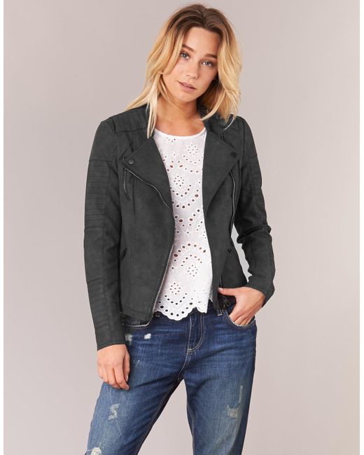 Fabel Vegen Aanhoudend ONLY Ava Leather Jacket in Black - Save 22% - Lyst
