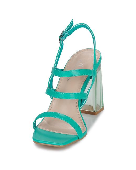Moony Mood Blue Heeled Sandals Pelina