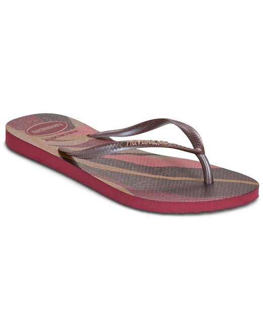 Havaianas Purple Flip Flops / Sandals (shoes) Slim Palette Glow