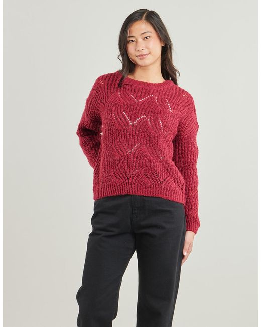 ONLY Red Sweater Onlhanja Ls Glitter