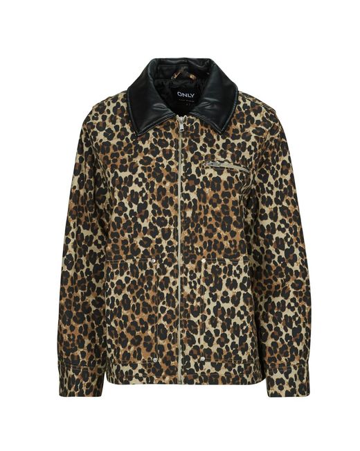 ONLY Brown Jacket Onlivra Canvas