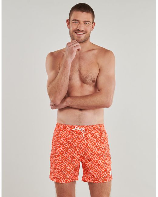 J.O.T.T Orange Trunks / Swim Shorts Niolon Monogram for men