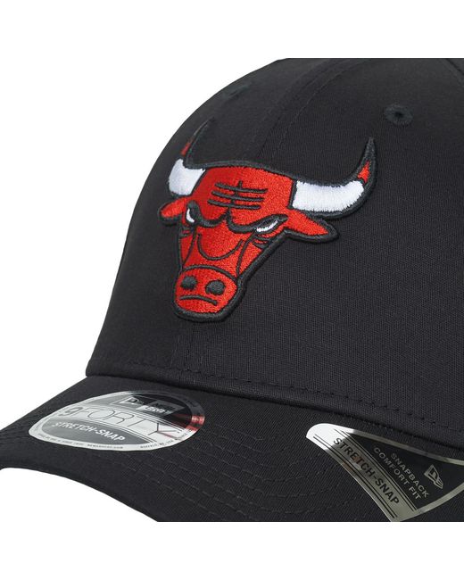 KTZ Black Cap 9forty Stretch Snap Chicago Bull
