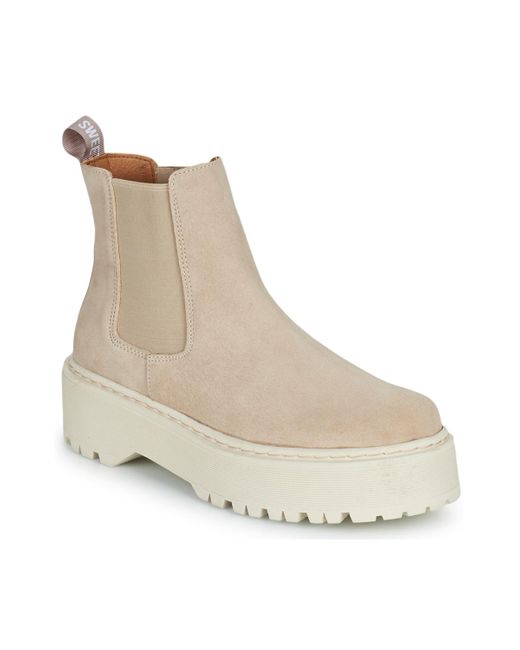Sweet Lemon Mid Boots Nyma in Natural | Lyst UK
