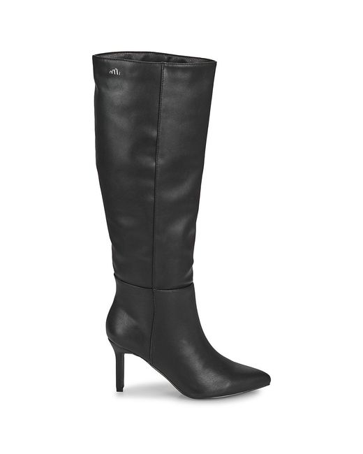 Moony Mood Black Heeled Boots New08
