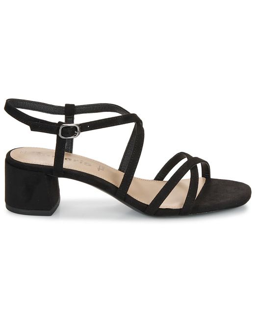 Tamaris Black Heeled Sandals 28204-001