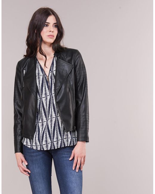 Moony Mood Black Lavine Leather Jacket