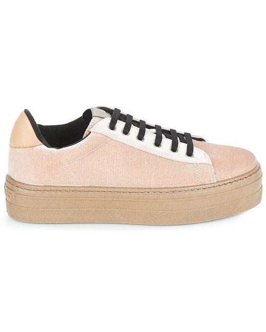 Victoria Pink Deportivo Terciopelo/caram Women's Shoes (trainers) In Beige