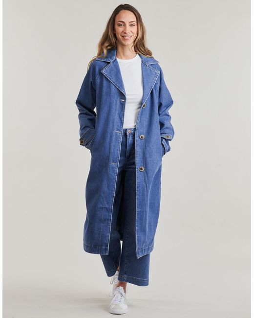 ONLY Blue Trench Coat Onlmalou