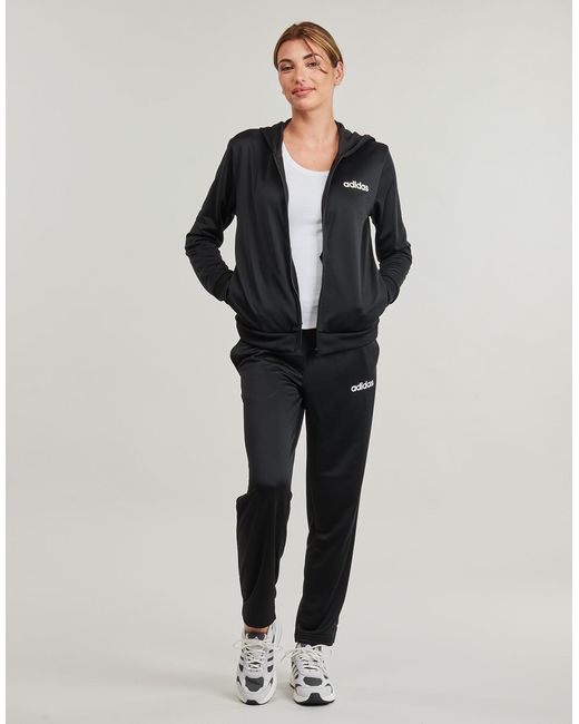 Adidas Black Tracksuits Essentials Linear Track Suit