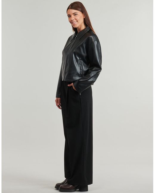 ONLY Black Leather Jacket Onlnicki Faux Leather