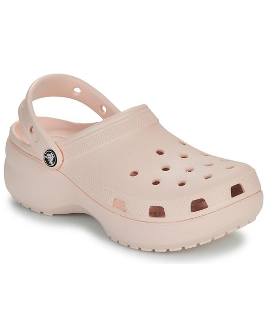 CROCSTM Pink Clogs (shoes) Classic Platform Clog W