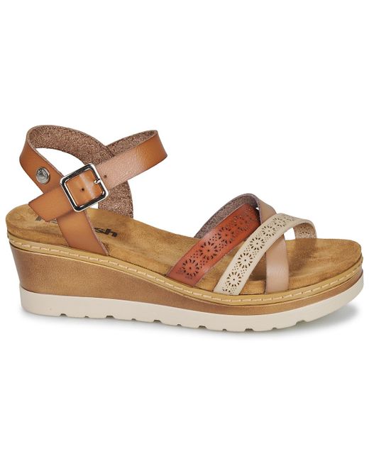 Refresh Metallic Wedge Sandals 172682