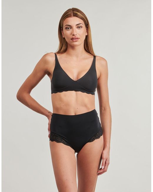 Sloggi Black Triangle Bras And Bralettes Zero Microfibre 2.0 Soft Bra Pack De 2