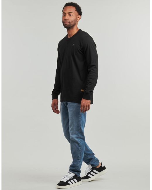 G-Star Black Long Sleeve T-shirt Nifous R T L\s for men