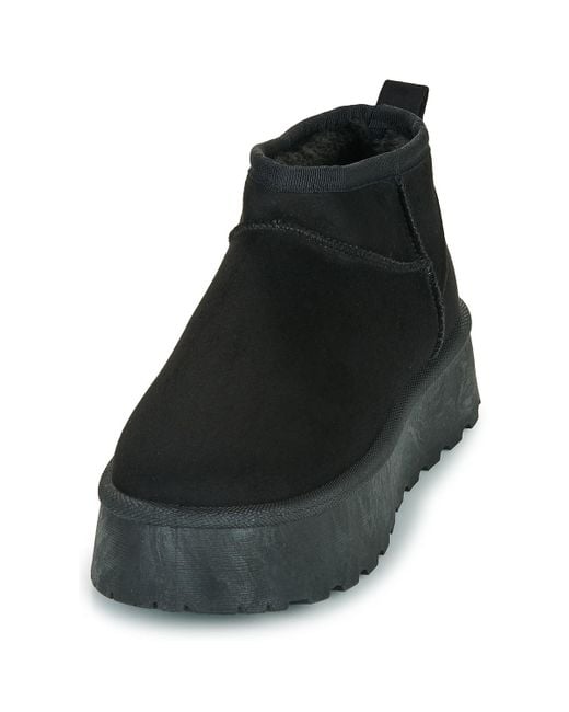 Moony Mood Black Mid Boots Leanne