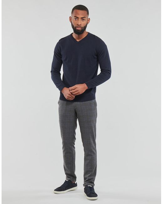 Jack & Jones Gray Jpstmarco Jjconnor Akm Cargo Trousers for men