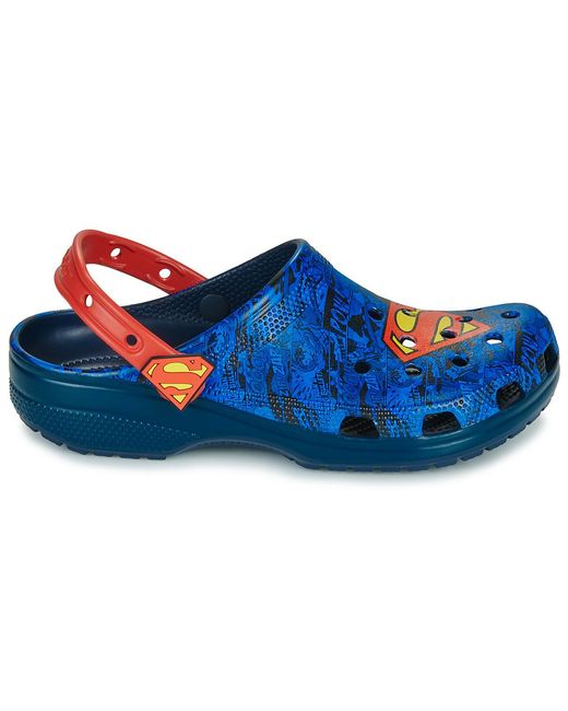CROCSTM Blue Clogs (shoes) Superman Classic Clog for men