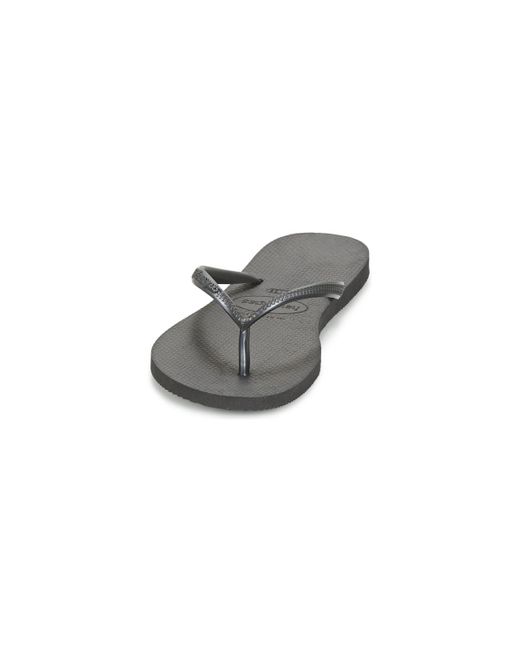 Havaianas Gray Slim Flip Flops / Sandals (shoes)